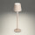 LED Tischleuchte - touch, Akku, USB, beige, 11 x 38 cm, dimmbar, Innen und Außen