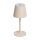 LED Tischleuchte - touch, Akku, USB, beige, 11 x 38 cm, dimmbar, Innen und Außen
