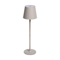 LED Tischleuchte - touch, Akku, USB, grau, 11 x 38 cm, dimmbar, Innen und Außen