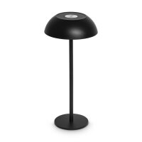 LED Tischleuchte -  touch, Akku, USB, schwarz, 15 x 33 cm, dimmbar, Innen