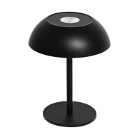 LED Tischleuchte -  touch, Akku, USB, schwarz, 15 x 33 cm, dimmbar, Innen
