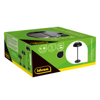 LED Tischleuchte -  touch, Akku, USB, schwarz, 15 x 33...