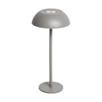 LED Tischleuchte - touch, Akku, USB, grau, 15 x 33 cm, dimmbar, Innen