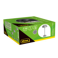 LED Tischleuchte - touch, Akku, USB, grau, 15 x 33 cm, dimmbar, Innen