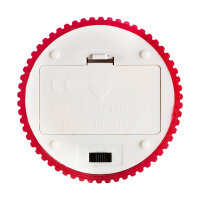 LED Echtwachskerze - Flackerlicht, 6h Timer, warmweiß, 7,5 x 11 cm, batteriebetrieben, 4fach sortiert