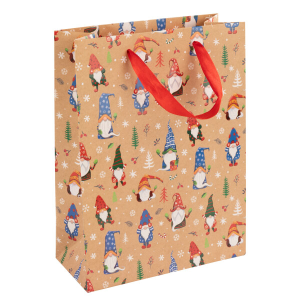 Geschenktasche - Wichtel, 34,5 x 25 x 8,5 cm