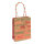Papiertasche - Schriftzüge Frohe Weihnachten / Happy New Year, 15 x 12 x 5 cm