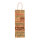 Flaschentasche Schriftzüge - Frohe Weihnachten / Happy New Year, 36 x 12 x 9 cm