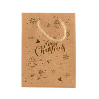 Geschenktasche - Merry Christmas 16 x 11,5 x 6 cm
