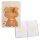 Notizbuch mit süßer Fluffy-Katze auf dem Cover, liniert mit 80 Blatt und DIN A5 Format