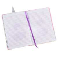 Notizbuch mit Fluffy Einhornmotiv, liniert, 80 Blatt, DIN A5