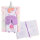 Notizbuch mit Fluffy Einhornmotiv, liniert, 80 Blatt, DIN A5