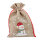 Weihnachtssäckchen Schneemann 22x32cm