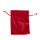 Stoffsäckchen aus Samt rot 10x13cm