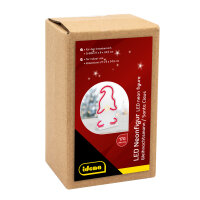 LED Neonfigur Weihnachtsmann rot 21x8x34,5cm mit Netzteil