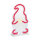 LED Neonfigur Weihnachtsmann rot 21x8x34,5cm mit Netzteil