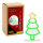LED Neonfigur Weihnachtsbaum grün 18x8x37cm mit Netzteil