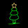 LED Neonfigur Weihnachtsbaum grün 18x8x37cm mit Netzteil