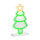 LED Neonfigur Weihnachtsbaum grün 18x8x37cm mit Netzteil