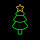 LED Neonfigur Weihnachtsbaum grün 18x8x37cm mit Netzteil