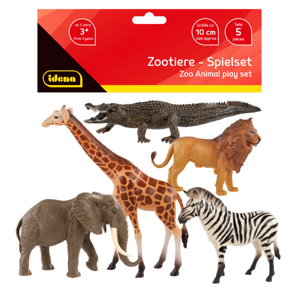 Figuren Set - Zootiere 10 cm, 5 Stück