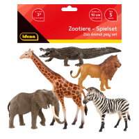 Figuren Set - Zootiere 10 cm, 5 Stück