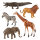 Figuren Set - Zootiere 10 cm, 5 Stück