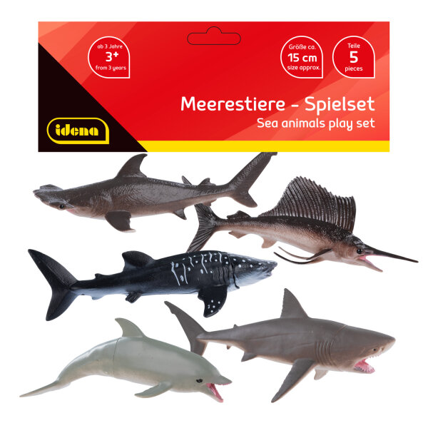 Figuren Set - Meerestiere, 15 cm, 5 Stück