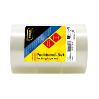 Packband geräuscharm - transparent, 5 cm x 66 m, 3...