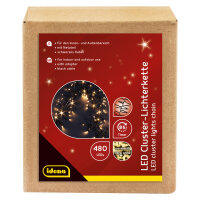 LED Cluster Lichterkette warmweiß 14,5m 480er Außen