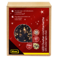 LED Cluster Lichterkette warmweiß 23m 1152er Außen