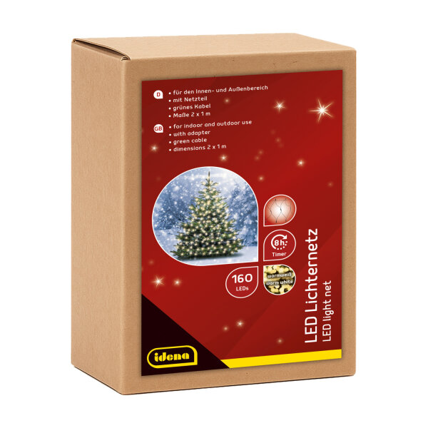 Idena – LED Lichternetz warmweiß online kaufen » Zum Shop