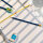 Bleistift Set - mit Anspitzer und Radierer