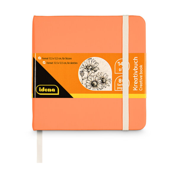 Skizzenbuch - 80 Seiten, 140g/m², 12,5 x 12 cm