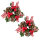 LED Weihnachtskränze - Kerzenringe, Ø15 cm, 2 Stück, batteriebetrieben, für Innen