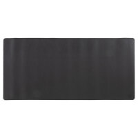Schreibtischunterlage PU - doppelseitig, schwarz/grau, 80 x 40 cm