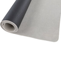 Schreibtischunterlage PU - doppelseitig, schwarz/grau, 80 x 40 cm