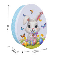 Geschenkbox Ostern - oval, 16,5 x 22 x 8,5 cm
