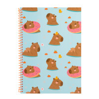 Spiralblock Capybara - liniert, 80 Blatt, 80g/m²,...