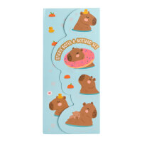 Notizzettel-Set - Capybara, 7-teilig
