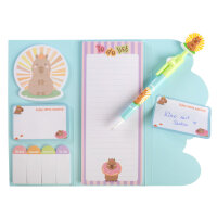 Notizzettel-Set - Capybara, 7-teilig