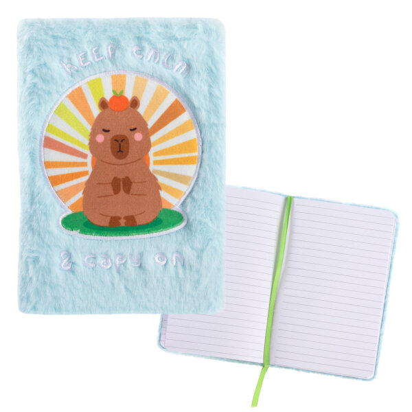 Notizbuch - Fluffy Capybara, liniert, 64 Blatt, 80g/m², 130 x 180 mm
