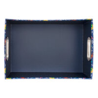 Ablagekorb - Schultüte blau,  33 x 22,9 x 12,7 cm, ohne Deckel