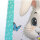 Geschenktasche - Ostern, Hase weiß mit Eiern, 25 x 34,5 x 8,5 cm, 210g/m²