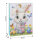 Geschenktasche - Ostern, Hase weiß mit Eiern, 25 x 34,5 x 8,5 cm, 210g/m²