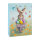 Geschenktasche - Ostern, Hase braun mit Eiern, 25 x 34,5 x 8,5 cm, 210g/m²
