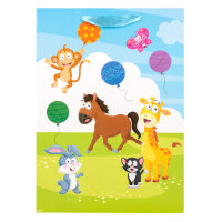 Geschenktasche - Tiere, 25 x 34,5 x 8,5 cm, 210g/m²