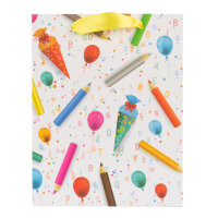 Geschenktasche - Stifte & Schultüte, 18 x 23 x 8...