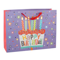 Geschenktasche - Geburtstag, Kerzen, Landscape, 37 x 28,5...