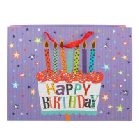 Geschenktasche - Geburtstag, Kerzen, Landscape, 37 x 28,5...